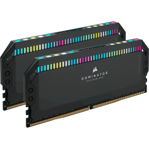 Модуль пам’яті Corsair Dominator Platinum RGB black 64GB (2x32) DDR5 6000 MHz (CMT64GX5M2B6000C30)
