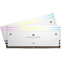 Модуль пам’яті Corsair Dominator Titanium RGB White 32GB (2x16) DDR5 6000 MHz (CMP32GX5M2B6000C30W)