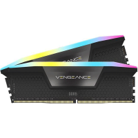 Модуль пам’яті Corsair Vengeance RGB Black 32GB (2x16) DDR5 5200 MHz AMD EXPO (CMH32GX5M2B5200Z40K)