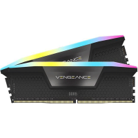 Модуль пам’яті Corsair Vengeance RGB Black 32GB (2x16) DDR5 6400 MHz (CMH32GX5M2B6400C32)