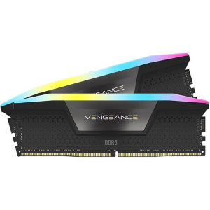 Модуль пам’яті Corsair Vengeance RGB Black 48GB (2x24) DDR5 6400 MHz (CMH48GX5M2B6400C36)