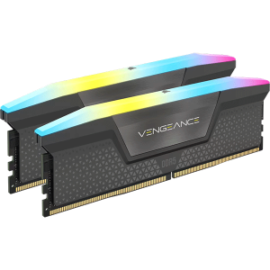 Модуль пам’яті Corsair Vengeance RGB Grey 32GB (2x16) DDR5 6000 MHz (CMH32GX5M2B6000Z30K)