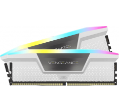 Модуль пам’яті Corsair Vengeance RGB White 32GB (2x16) DDR5 6000 MHz AMD EXPO (CMK32GX5M2B6000Z30W)