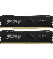 Модуль пам’яті Kingston Fury Beast Black 32Gb (2x16) DDR4 3200 MHz (KF432C16BB1K2/32)