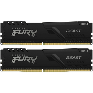 Модуль пам’яті Kingston Fury Beast Black 32Gb (2x16) DDR4 3200 MHz (KF432C16BBK2/32)