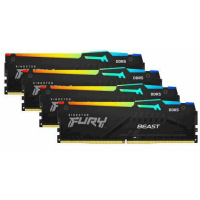 Модуль пам’яті Kingston Fury Beast RGB 128GB (4x32) DDR5 5200 MHz (KF552C40BBAK4-128)