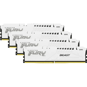 Модуль пам’яті Kingston Fury Beast White 128GB (4x32) DDR5 5600 MHz (KF556C40BWK4-128)