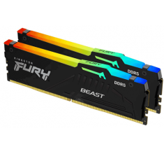Модуль пам’яті Kingston Fury Beast RGB 64GB (2x32) DDR5 6000 MHz EXPO+XMP (KF560C36BBE2AK2-64)