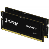 Модуль пам’яті Kingston Fury Impact SODIMM 16GB (2x8) DDR5 4800 MHz (KF548S38IBK2-16)