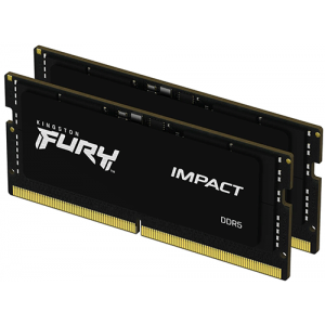 Модуль пам’яті Kingston Fury Impact SODIMM 32GB (2x16) DDR5 5600 MHz (KF556S40IBK2-32)