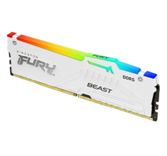 Модуль пам’яті Kingston Fury Beast White RGB 16GB (1x16) DDR5 6000 MHz EXPO+XMP (KF560C36BWE2A-16)
