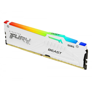 Модуль пам’яті Kingston Fury Beast White RGB 16GB (1x16) DDR5 6000 MHz AMD EXPO (KF560C36BWEA-16)