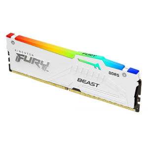 Модуль пам’яті Kingston Fury Beast White RGB 16GB (1x16) DDR5 5600 MHz (KF556C40BWA-16)