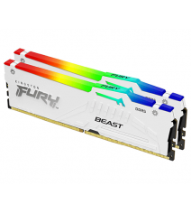Модуль пам’яті Kingston Fury Beast White RGB 64GB (2x32) DDR5 5600 MHz (KF556C40BWAK2-64)