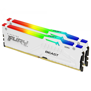 Модуль пам’яті Kingston Fury Beast White RGB 32GB (2x16) DDR5 5200 MHz (KF552C40BWAK2-32)