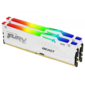 Модуль пам’яті Kingston Fury Beast White RGB 64GB (2x32) DDR5 6000 MHz (KF560C40BWAK2-64)