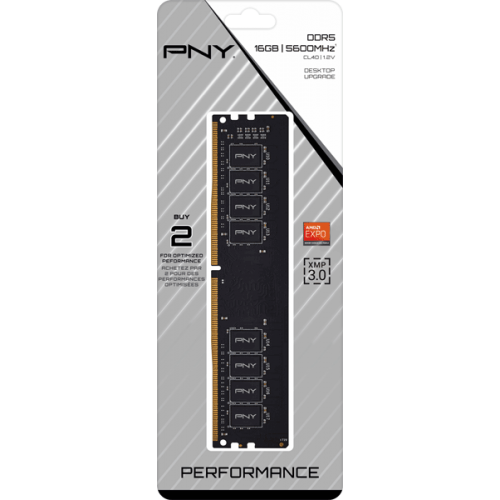 Модуль пам’яті PNY 16GB (1x16) DDR5 5600 MHz (MD16GSD55600-SB) Модуль пам’яті PNY 16GB (1x16) DDR5 5600 MHz (MD16GSD55600-SB)
