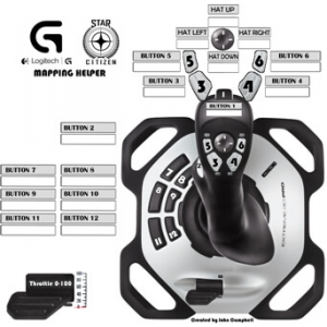 Джойстик Logitech Joystick Extreme 3D Pro (942-000031)