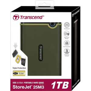 Жорсткий диск Transcend StoreJet 25M3 1TB (TS1TSJ25M3G)