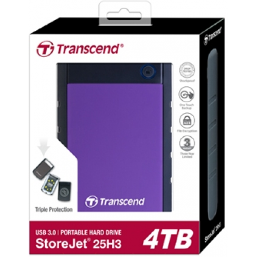 Жесткий диск Transcend StoreJet 4TB (TS4TSJ25H3P)