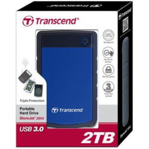 Жорсткий диск Transcend StoreJet 2TB (TS2TSJ25H3B)