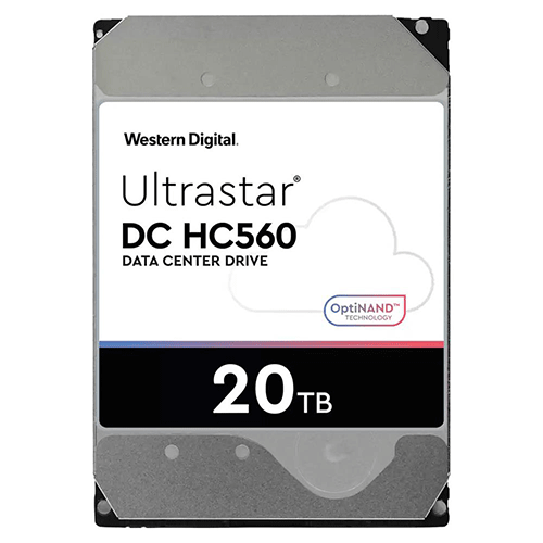 Жорсткий диск Western Digital Ultrastar DC HC560 20TB (WUH722020ALE6L4 / 0F38755)