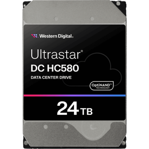 Жорсткий диск Western Digital Ultrastar DC HC580 24TB (WUH722424ALE6L4/ 0F62796)