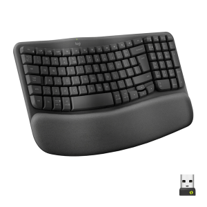 Клавіатура Logitech Wave Keys Wireless Ergonomic Keyboard Graphite (920-012304)
