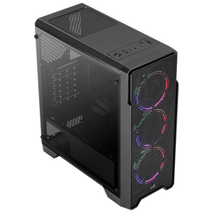 Корпус Aerocool Ore Saturn Tempered Glass (Ore FRGB-G-BK-v1)