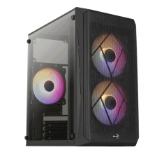 Корпус Aerocool CS-107-A-BK-v2, 600W (ACCX-PC14002.11)