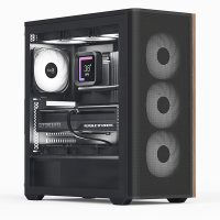 Корпус Aerocool D501A-G-BK-v2 Black (ACCM-DS01043.11)
