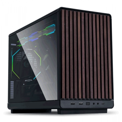 Корпус Lian Li A3-mATX Wooden Front Panel Glass Edition Black (G99.A3X-WDG.00) Корпус Lian Li A3-mATX Wooden Front Panel Glass Edition Black (G99.A3X-WDG.00)