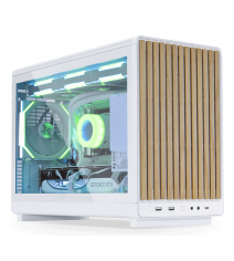 Корпус Lian Li A3-mATX Wooden Front Panel Glass Edition White (G99.A3W-WDG.00)