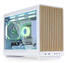 Корпус Lian Li A3-mATX Wooden Front Panel Glass Edition White (G99.A3W-WDG.00)