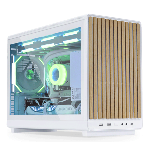 Корпус Lian Li A3-mATX Wooden Front Panel Glass Edition White (G99.A3W-WDG.00)