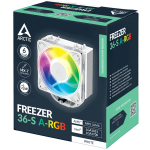 Кулер процесорний Arctic Freezer 36 S A-RGB White (ACFRE00199A)