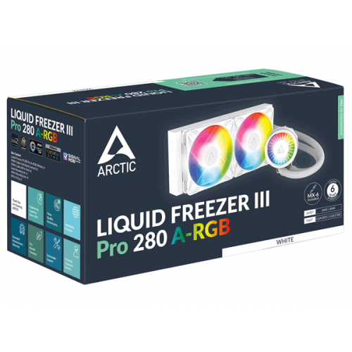 Система водяного охолодження Arctic Liquid Freezer III Pro 280 A-RGB White (ACFRE00187A) Система водяного охолодження Arctic Liquid Freezer III Pro 280 A-RGB White (ACFRE00187A)