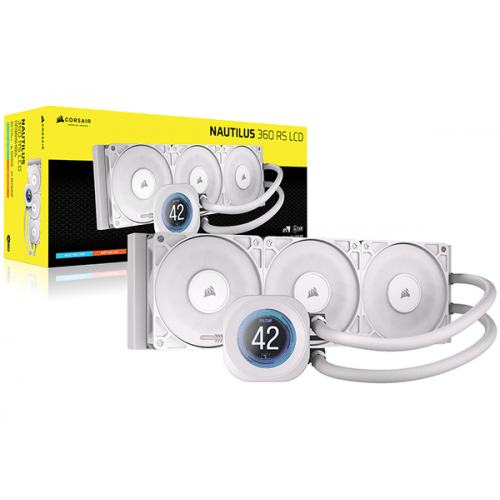 Система водяного охолодження Corsair NAUTILUS 360 RS LCD White (CW-9061034-WW) Система водяного охолодження Corsair NAUTILUS 360 RS LCD White (CW-9061034-WW)