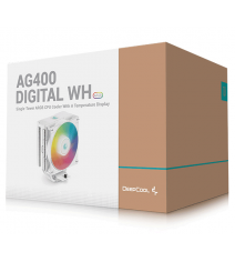 Кулер процесорний Deepcool AG400 DIGITAL WH ARGB (R-AG400-WHADMN-G-1)