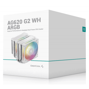 Кулер процесорний Deepcool AG620 G2 WH ARGB (R-AG620-WHAMMG2-G)