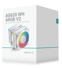 Кулер процесорний Deepcool AG620 WH ARGB V2 (R-AG620-WHAMMN-GJD)