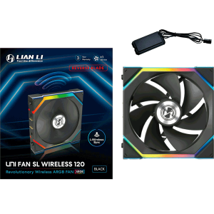 Вентилятор Lian Li UNI FAN SL Wireless Reverse 120 Black Single Pack (G99.12SL1W1B.00)