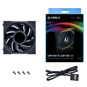 Вентилятор Lian Li UNI FAN TL LCD 120 Black Single Pack (G99.12TLLCD1B.00)