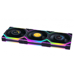Вентилятор Lian Li Uni Fan SL Wireless LCD 120-3 Black (G99.12SLLCD1W3B.00)