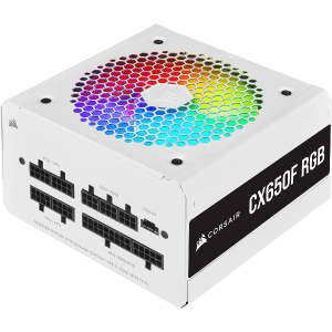 Блок живлення Corsair CX650F RGB White (CP-9020226-EU)