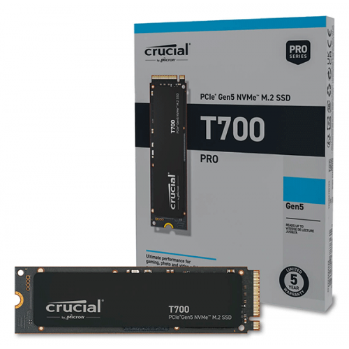 Накопичувач SSD Crucial T700 Gen5 1TB (CT1000T700SSD3)