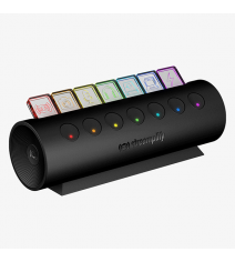 USB-Хаб Streamplify HUB CTRL 7-RGB-EU-F, чорний (SPUH-HC71217.11)