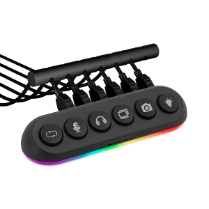 USB-Хаб Streamplify HUB DECK 5-RGB-EU-F, чорний (SPUH-HD51217.11) USB-Хаб Streamplify HUB DECK 5-RGB-EU-F, чорний (SPUH-HD51217.11)