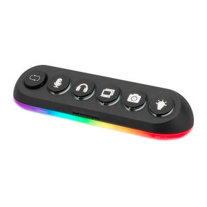 USB-Хаб Streamplify HUB DECK 5-RGB-EU-F, чорний (SPUH-HD51217.11)