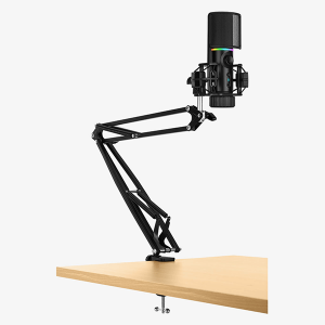 Мікрофон Streamplify MIC ARM MIC-48-RGB-MA, чорний (SPMC-MZ1C227.11)